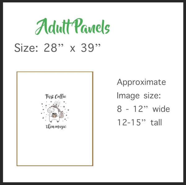 A1111 Adult/Romper Panel Forest Spirit and Friend in the Rain (MNT Forest Spirit)