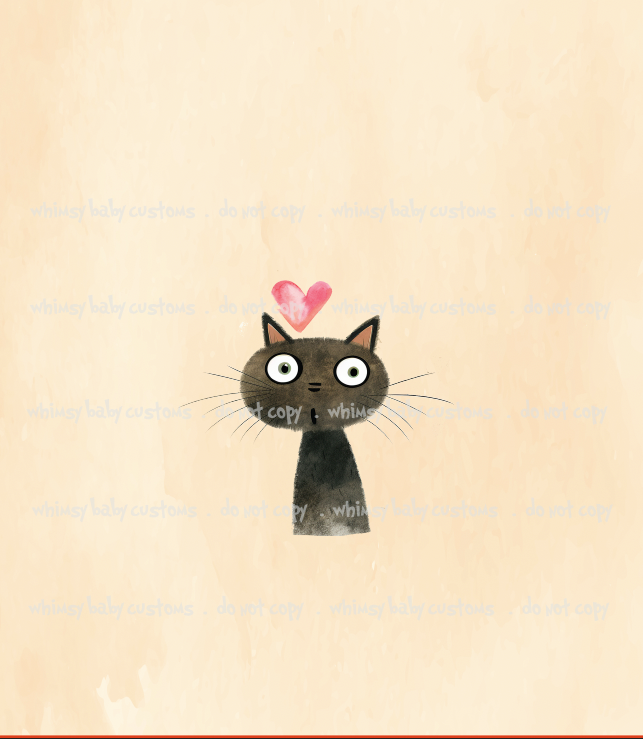 Valentine Cat Child Panel