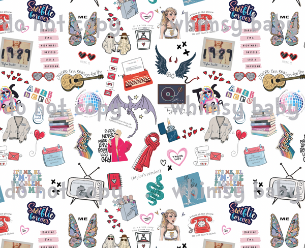 Swiftie Preorder - Swiftie Doodle Fabric