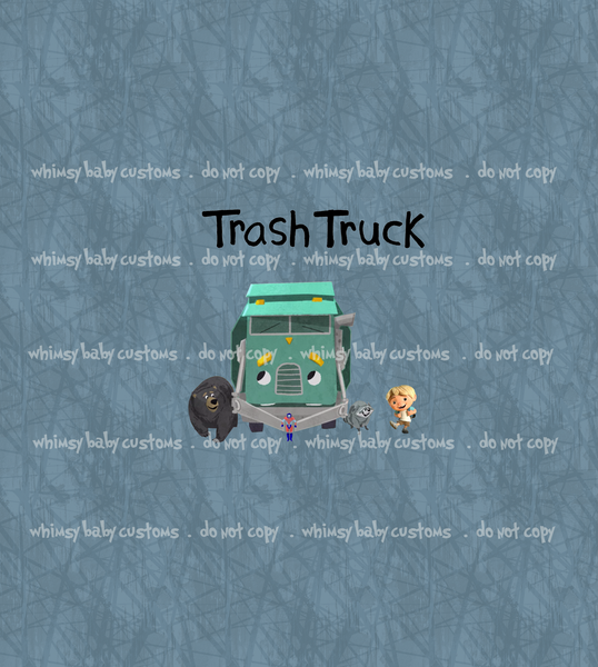 Child Panel Trash Truck Swim