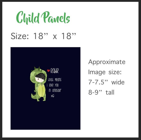 Fabric Pete The Cat Child Panel (swim and board shorts)