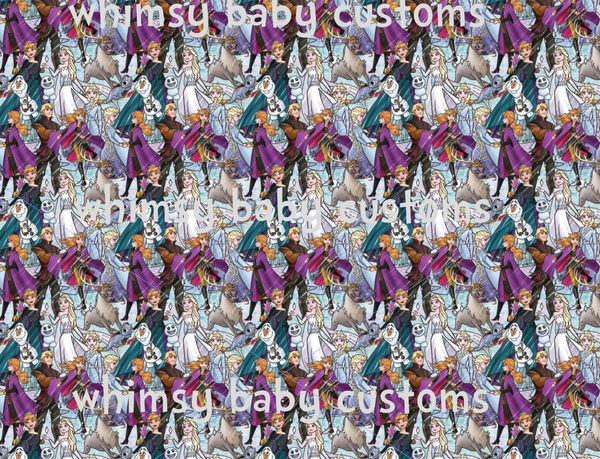 Fabric Cold Sisters Purple