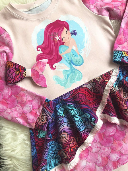 Fabric Mermaid Hair (Pink)