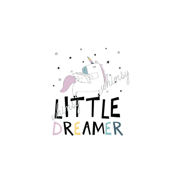 596 Little Dreamer Unicorn Child Panel