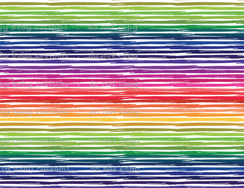 Fabric Rainbow Crayon Stripes