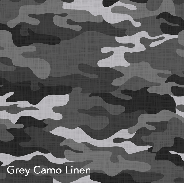 Fabric Grey Camo Linen