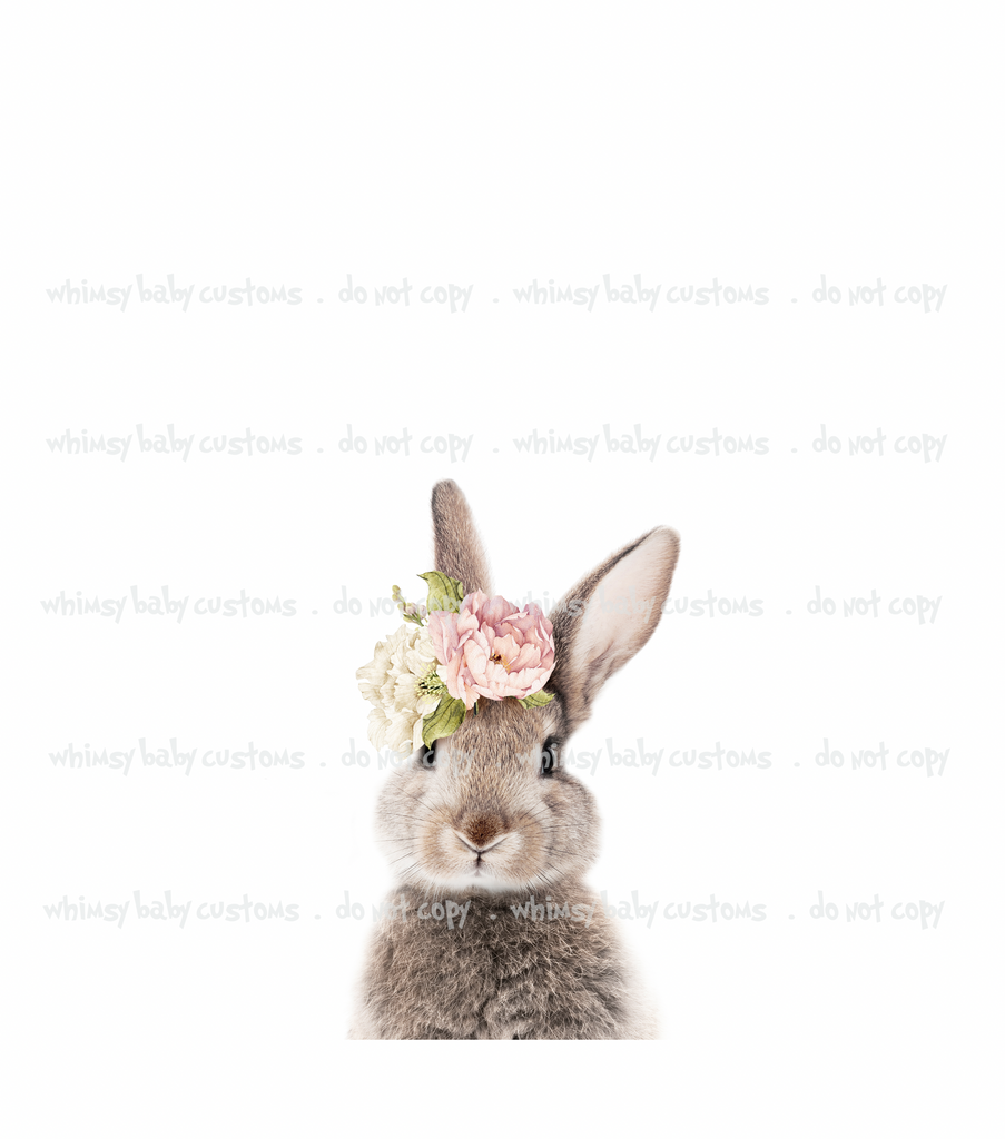 701 Child Panel Bunny with Floral Tiara