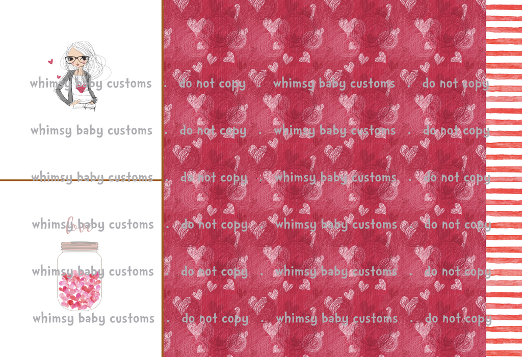 December 2022 Preorder - Girl with Heart Shirt and Love (2 Panel) Rapport