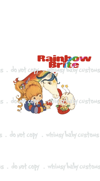 543 Bright Rainbow Girl, Starlight and Twink Child Panel