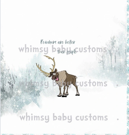 C260 Cold Sisters 2: Reindeers are Better Than People Child Panel (Cotton Lycra)