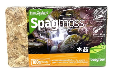 Besgrow  New Zealand Spagmoss (Sphagnum Moss) Compressed 100g