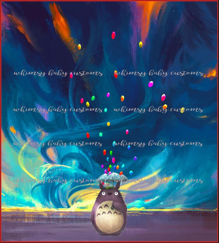 C082 Child Panel Totoro with Balloons Full Panel